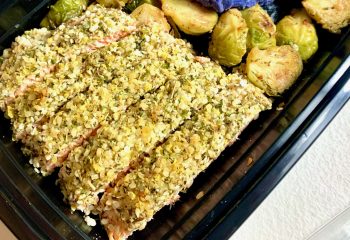 Low Carb Hemp Seed Crusted Salmon