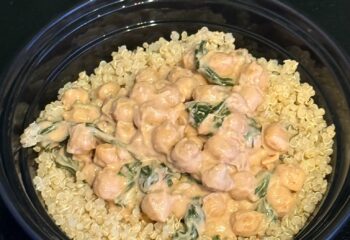 Creamy Peanut Chickpea Bowl
