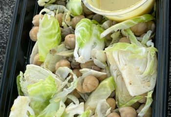 Chickpea & Lentil Brussels Sprouts Salad